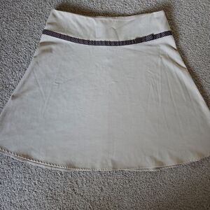 Joe Benbasset Cream Mini Skirt with Black Accent